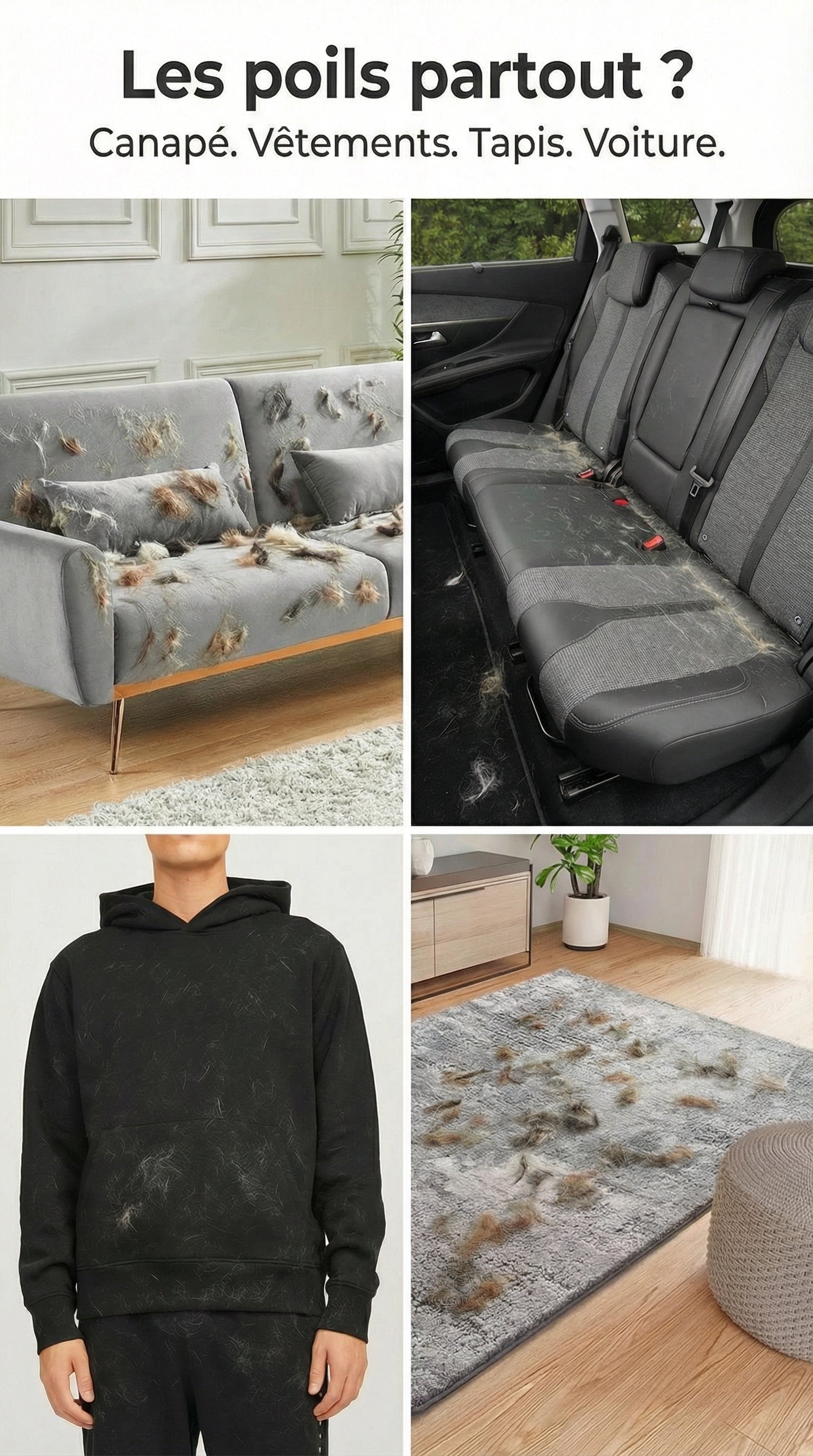 Tierivo® FellPro – Gant anti-poils